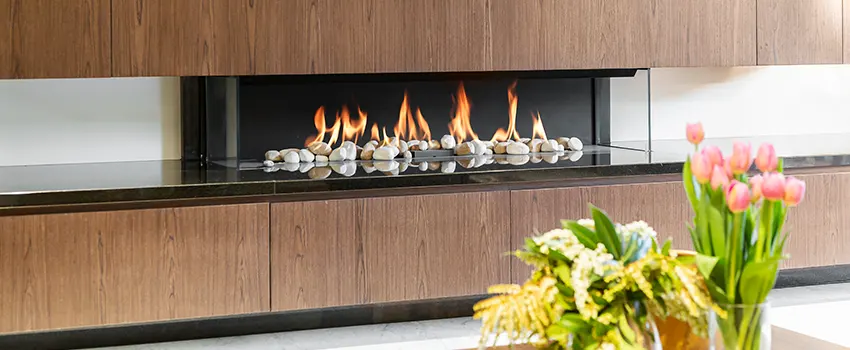 Double-height Fireplace Design Refurbishment in Prospect Heights, Illinois